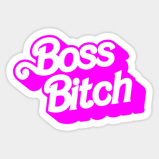 Boss Bitch Sticker by tommartinart